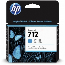 HP č. 712 (3ED67A), modrá kazeta pro inkoustové tiskárny, 29ml.
