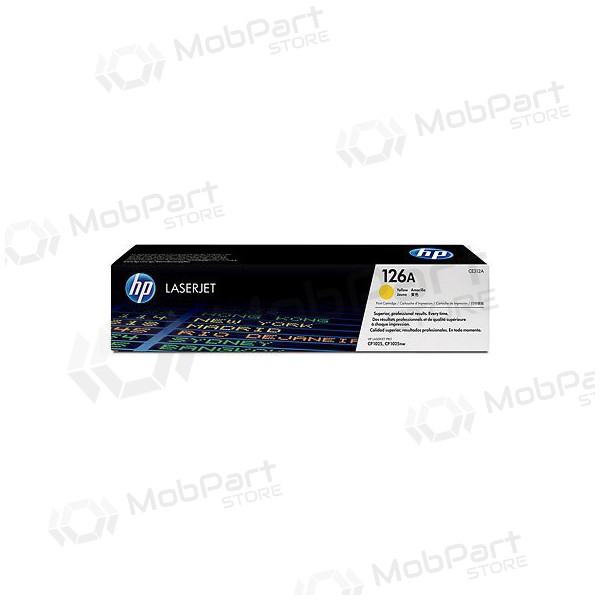 HP 126A (CE312A), žlutá náplň / kazeta pro laserové tiskárny, 1000 stránky.