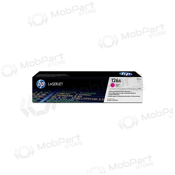 HP 126A (CE313A), purpurová tonerová kazeta pro laserové tiskárny, 1000 stran.