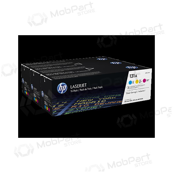 HP 131A (U0SL1AM) (CF211A+CF212A+CF213A), , , žlutá náplň / kazeta pro laserové tiskárny, 5400 stránky.