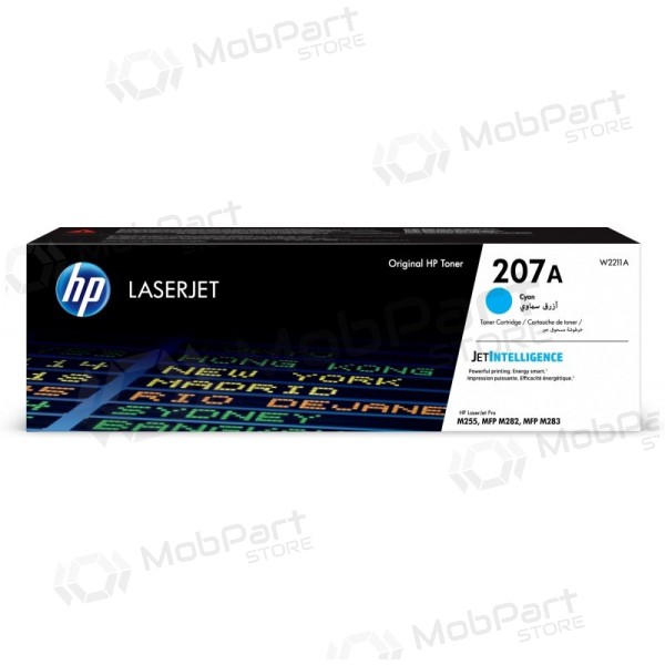 HP 207A (W2211A) laserová kazeta, azurová