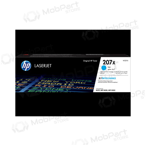 HP 207X W2211X, azurová tonerová kazeta pro laserové tiskárny