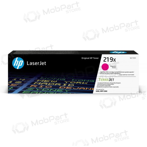 HP 219X (W2193X) laserová kazeta, purpurová