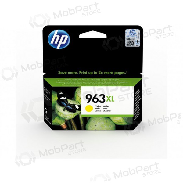 HP 963XL žlutá inkoustová kazeta (3JA29AE), 1600 stran.