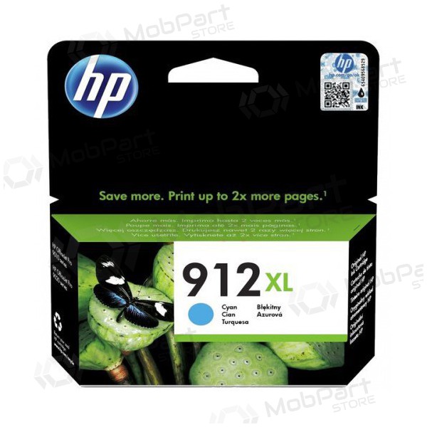 HP (3YL81AE, 912XL), azurová kazeta pro inkoustové tiskárny, 825 stran.