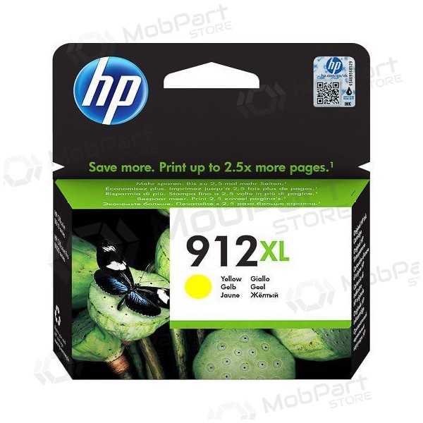 HP (3YL83AE, 912XL), žlutá kazeta pro inkoustové tiskárny, 825 stran.