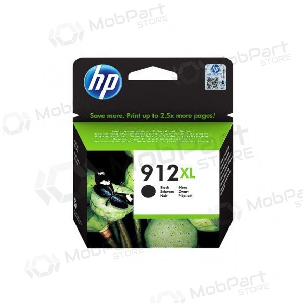 HP (3YL84AE, 912XL), černá inkoustová kazeta pro inkoustové tiskárny, 825 str.
