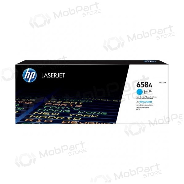 HP 658A (W2001A) laserová kazeta, azurová