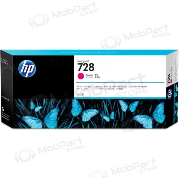 HP 728 (F9K16A) inkoustová kazeta, purpurová (SPEC)