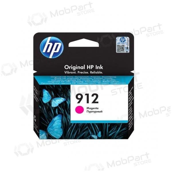HP 912 (3YL78AE) inkoustová kazeta, purpurová