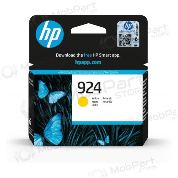HP 924 (4K0U5NE) inkoustová kazeta, žlutá