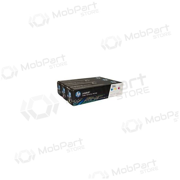 Sada kazet HP č. 126A (CF341A) (CE311+CE312+CE313), azurová, purpurová, žlutá kazeta pro laserové tiskárny, 1000 stran
