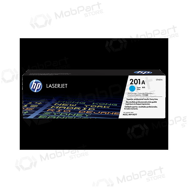 - HP No.201A (CF401A), modrá kazeta pro laserové tiskárny, 1330 stran.