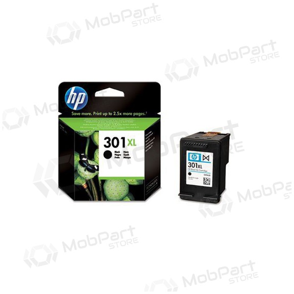HP č. 301 XL (CH563EE), černá kazeta pro inkoustové tiskárny, 480 stran.