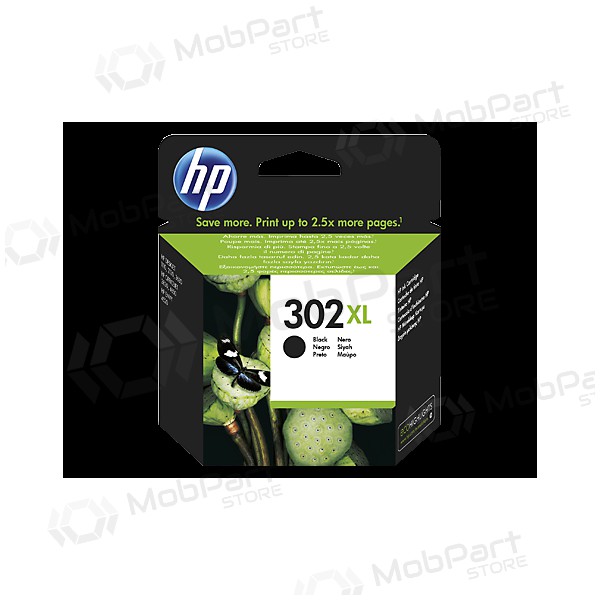 - HP No.302XL (F6U68AE), černá kazeta pro inkoustové tiskárny, 480 stran