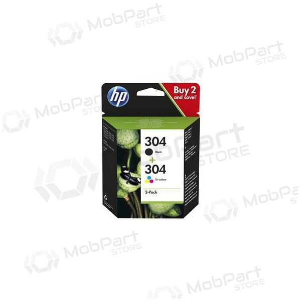 HP No.304 Kasėčių rinkinys (3JB05AE), černá a trispalvė náplň / kazeta pro inkoustové tiskárny