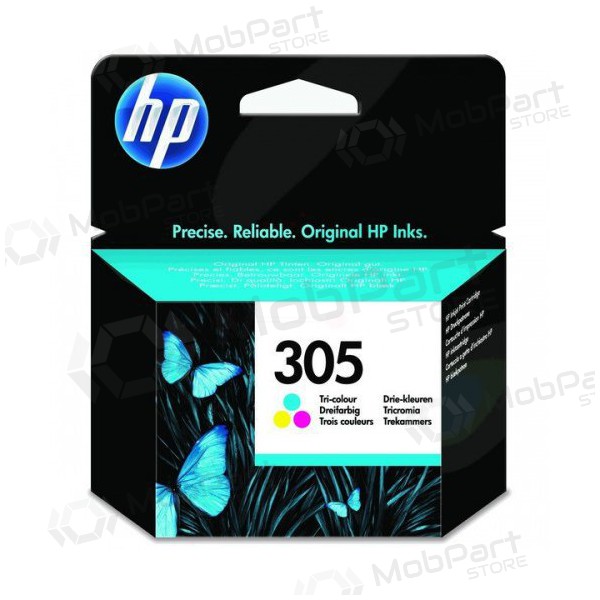 HP No.305 inkoustová kazeta (3YM60AE), tříbarevná (azurová, purpurová, žlutá), pro inkoustové tiskárny, 100 stran.