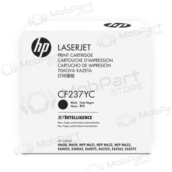 HP No.37X (CF237YC), černá náplň / kazeta pro laserové tiskárny, 41000 stránky.