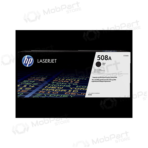 HP No.508A - CF360A, černá kazeta pro laserové tiskárny, 6000 stran
