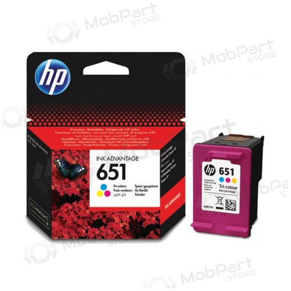 HP No.651 (C2P11AE), tříbarevná kazeta pro inkoustové tiskárny, 300 stran
