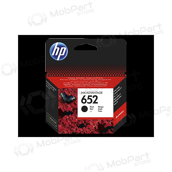 HP No.652 (F6V25AE), černá kazeta pro inkoustové tiskárny, 360 str.