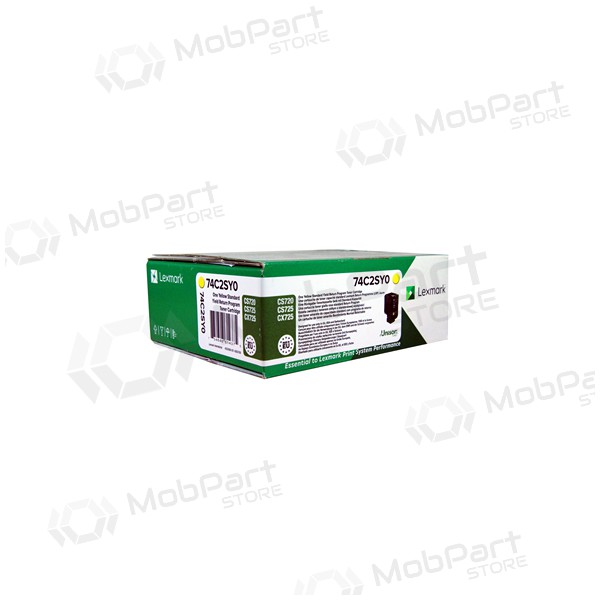 Lexmark return (74C2SYE, 074C2SY0), žlutá náplň / kazeta pro laserové tiskárny, 7000 stránky.