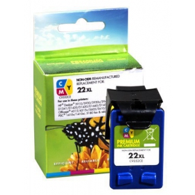 Neoriginální tříbarevná kazeta Static Control HP 22XL (C9352CE) pro inkoustové tiskárny, 415 str.