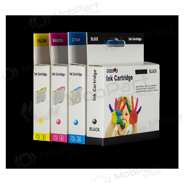 Neoriginální Print4U Epson T1293 (C13T12934010), magenta kazeta pro inkoustové tiskárny, 378 stran.