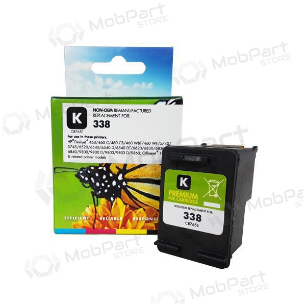 Neoriginální Static Control HP 338 (C8765EE), černá cartridge pro inkoustové tiskárny, 480 stran.