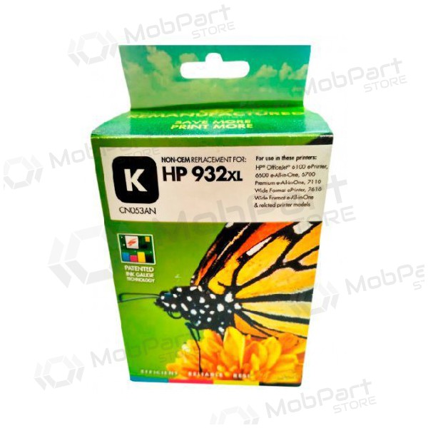 Kompatibilní inkoustová cartridge Static Control HP 932XL (CN053AE), černá, pro inkoustové tiskárny, 1000 stran.