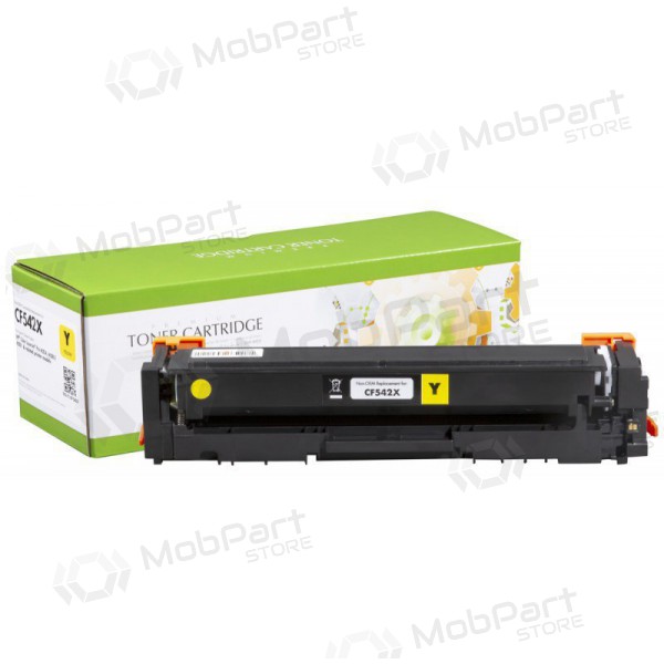 Neoriginální Static Control HP 203X (CF542X)/Canon CRG-054HY. Nový čip, žlutá tonerová kazeta pro laserové tiskárny, 2500 stran.