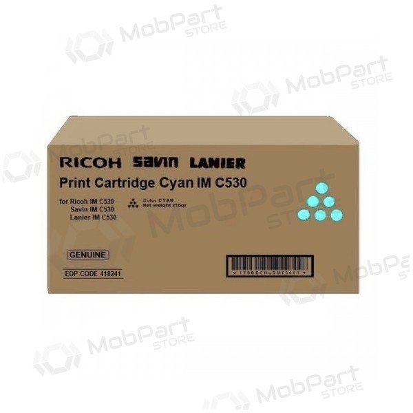 Ricoh IMC530 (418241), modrá kazeta pro laserové tiskárny, 18000 stran