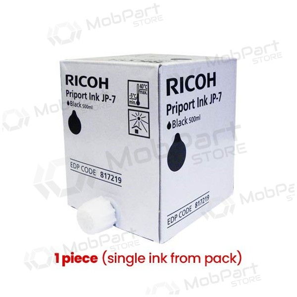 Ricoh JP-7 (817219) inkoustová kazeta, černá (1 ks)