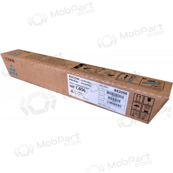 Ricoh MP C406 (842096) laserová kazeta, azurová