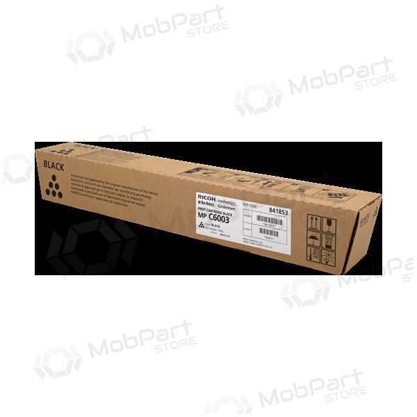 Ricoh MP C6003 (841853), černá náplň / kazeta pro laserové tiskárny, 33000 stránky.