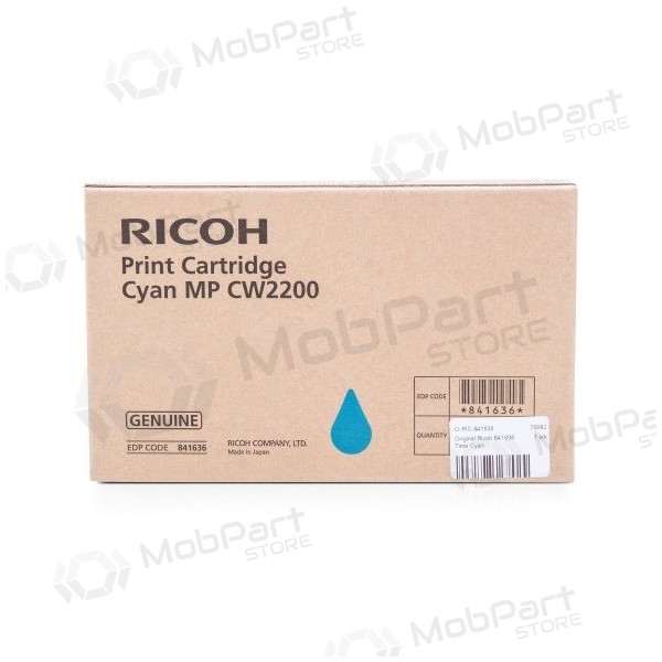 Ricoh MP CW2200 (841636) inkoustová kazeta, azurová