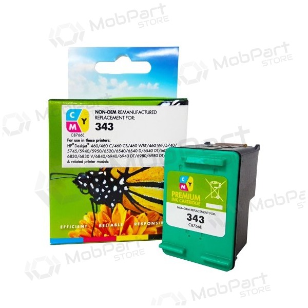 Inkoustová kazeta Static Control CMY, kompatibilní s HP 343 Tri-color (C8766EE) 330 stran